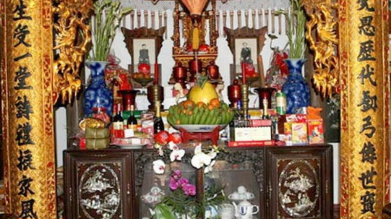 Image result for cúng thờ xưa