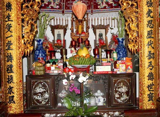 Image result for cúng thờ xưa